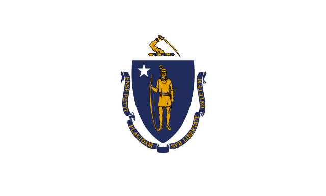 Massachusetts, USA flag