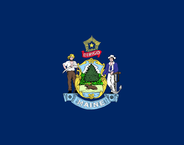 Maine, USA flag