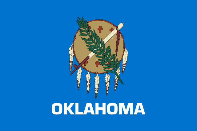 Oklahoma, USA flag