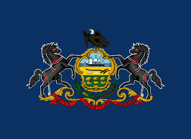 Pennsylvania, USA flag