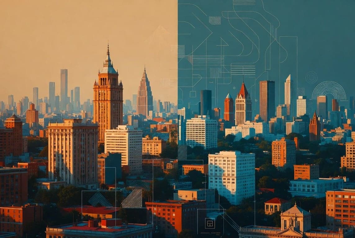 Latin American cityscape composite representing online gaming licensing across Colombia Argentina Peru and Mexico regulatory frameworks