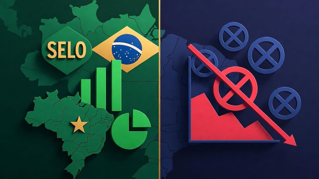 Brazil regulated sports betting market data showing licensed operator revenue and enforcement actions against unlicensed gambling sites