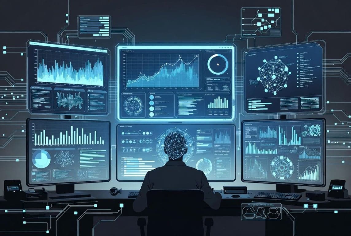 Modern compliance operations center with digital screens representing MiCA RegTech automation tools for CASP authorization