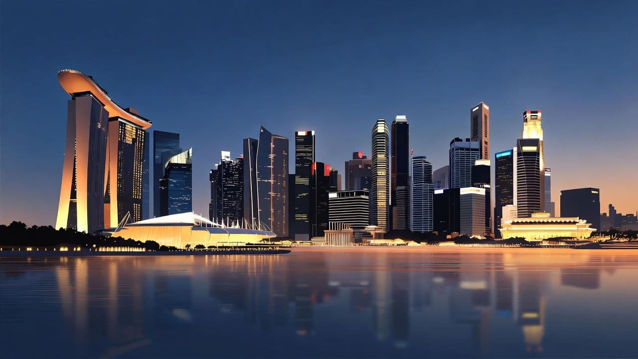 Singapore Marina Bay Sands and financial district representing GIP investment threshold