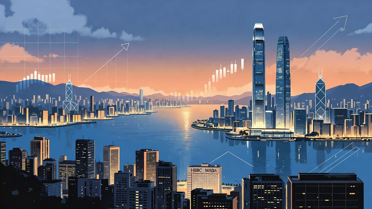 Hong Kong Victoria Harbour skyline representing SFC crypto ETF market access
